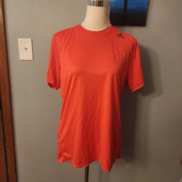 Adidas Women Running T Shirt Supernova Climalite Ladies Activewear Top Orange M - Picture 1 of 10